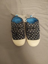 Toddler Unisex Parker Navy Blue Sneakers Size 11 Hook Loop Pull On Cat Jack
