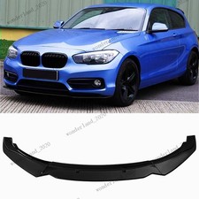 FOR 2015-19 BMW 1 SERIES F20 F21 LCI STANDARD SE FRONT SPLITTER LIP GLOSSY BLACK