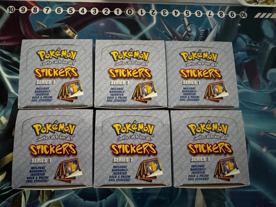 6x Pokemon Artbox Stickers Series 1 Display Booster Box 1999 - Image 4 of 4