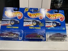 Hot Wheels Purple Passion #2173 (#87) and Pearl Passion #13279 - 3 car set