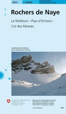 262S Rochers de Naye Schneesportkarte, Bundesamt für Landestopografie swiss ...