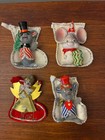 Vintage Christmas Ornaments, 3 Mice and 1 Angel  - New Old Stock    Japan — photo 1