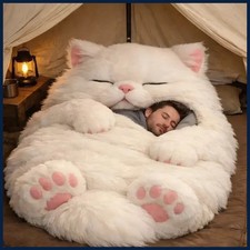 Cat Sleeping Bag Adult Soft Sleeping Bag Plush Cat Envelope Washable Warm