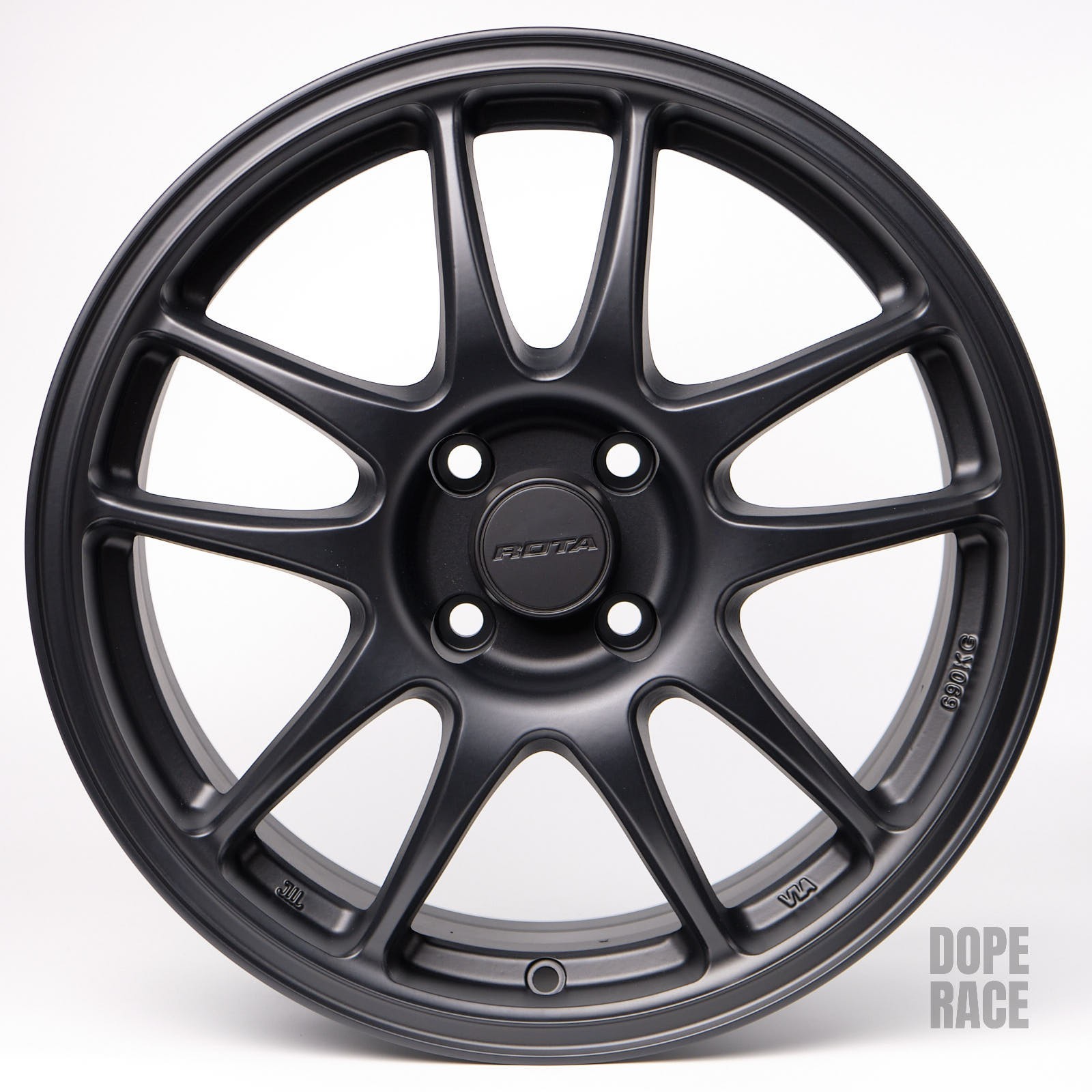 4 ROTA TORQUE - 16X7 +27 / 17X8 +35 4X100 56.7 Hub S BLACK Wheel/Rim LOTUS ELISE