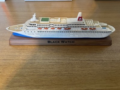 Fred Olsen Kreuzfahrtschiff Modell schwarz Uhr 