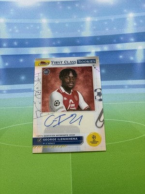 2024-25 Topps Finest UCC First Class Rookies Auto George Ilenikhena AS Monaco