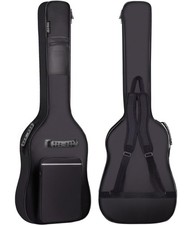 Bass Guitar Bag Gig Bag 0.3in Padding Black Padded Waterproof Backpack Soft B...