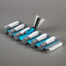 19" Pro HD Weighted Flexible Concrete Swimming Pool Vacuum Head Side Brushes