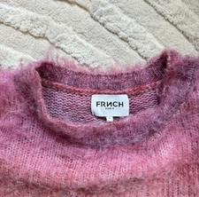 FRNCH Paris Noelia Puff-Sleeve Fuzzy Sweater