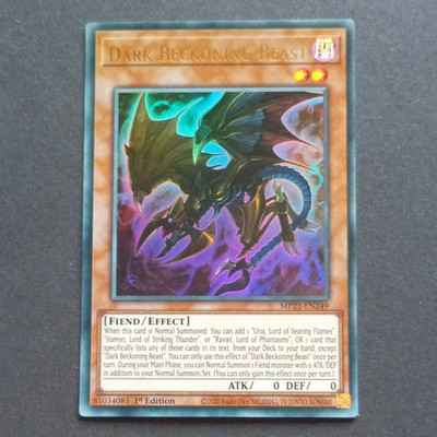 Dark Beckoning Beast MP21-DE249 Ultra Rare Foil 1st Ed Effect Fiend