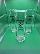 VINTAGE JAMESON IRISH WHISKEY TALL GLASS IN Nr-MINT CONDITION