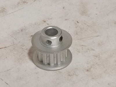 Unbranded Aluminum Timing Pulley, Double Flange, Set Screw(s), 12 Teeth