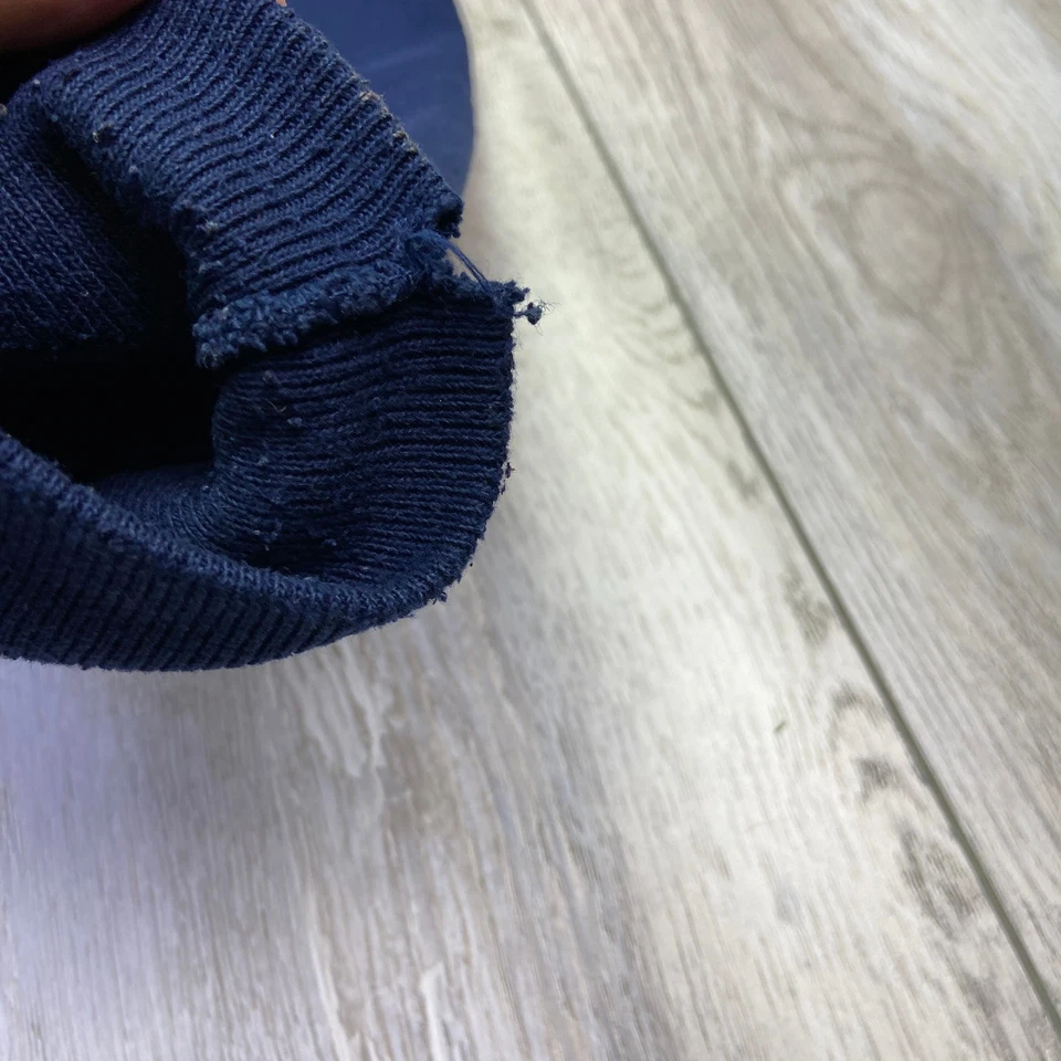 Lee Sweatshirt Cardigan Womens XL Blue Red Green Patchwork Plaid Comfy VINTAGE - Image 4 of 4