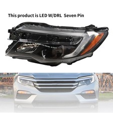 For 2016-2022 Honda Pilot Led Low Beam W Drl Projector Headlight Driver Side