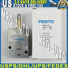 US FREE TAX New FESTO MFH-3-1/8 7802 Air Solenoid Valve, 1.5-8Bar, 21-120psi