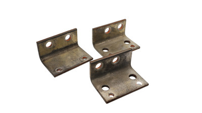 4'' x 2-1/2'' x 2'' x 1/4'' Copper Buss Bar Plate (Lot of 3)