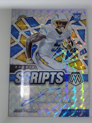 2021 JOSH PALMER MOSAIC ROOKIE SCRIPTS AUTO RC AUTOGRAPH #RS-29 Bills PRIZM SSP