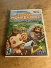 Super Monkey Ball: Banana Blitz (Nintendo Wii, 2006) CIB Complete w/ Manual