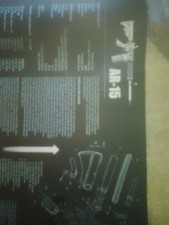 AR15 Gun Cleaning Mat - Long Gun Cleaning Bench Mat / Non-Slip NEW