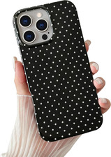for Iphone 14 Pro Case Cute Polka Dot Phone Case Soft TPU Slim Shockproof Phone