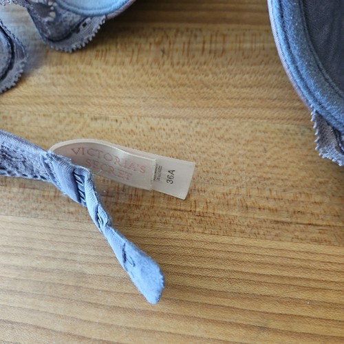 Victoria Secret Bra 36A Grey Gray - Picture 4 of 4