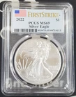 2022-P US Silver Eagle -1 oz .999 Fine Silver-PCGS MS69