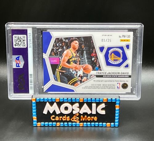 2023 Trayce Jackson-Davis PSA 10 GEM MT Pittografi Auto Bianco/25 Rookie RC - Foto 3 di 3