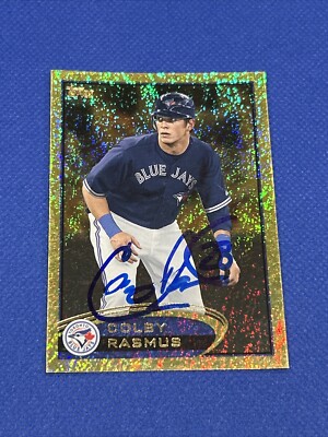 Colby Rasmus Signed 2012 Topps Gold Shimmer Card Ip Autograph Auto Blue Jays
