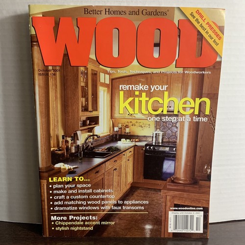 Wood Magazine October 2001 Remake Your Kitchen One Step At A Time - Picture 1 of 4