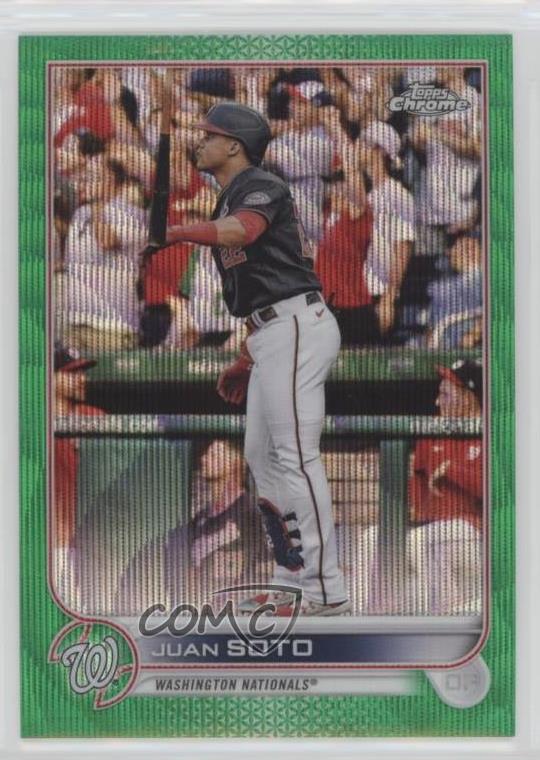 2022 Topps Chrome Green Wave Refractor /99 Juan Soto #129