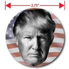 Trump Face (Flag Background) Temporary Tattoo - Finky Dinker's Temporary Tattoos