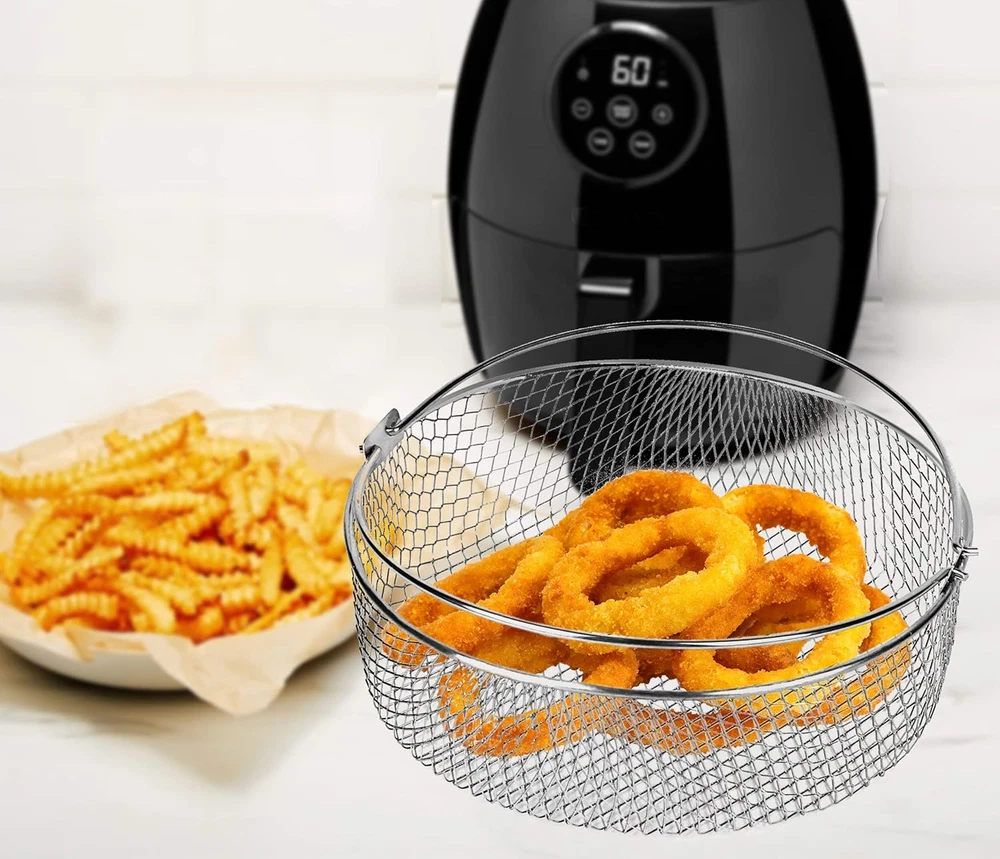 Instant Pot Air Fryer Basket for 6 & 8Qt with Steamer Accessory Instant Pot Air Fryer Basket for 6 & 8Qt with Steamer Accessory