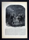Leslie Civil War Print Night Burial of Colonel Garesche Battle of Stone River TN