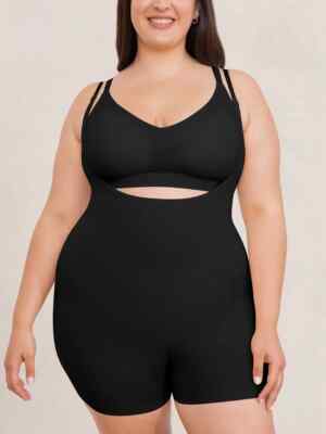 Shapermint Women's Essentials Open Bust Shaper Short 2Xl New