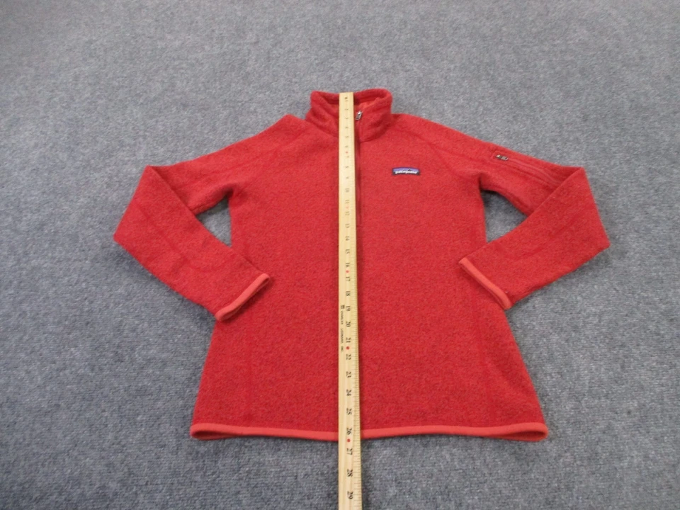 Chaqueta Patagonia Para Mujer XS Roja Mejor Suéter Polar Senderismo Exterior Pullover Foto 3 de 4