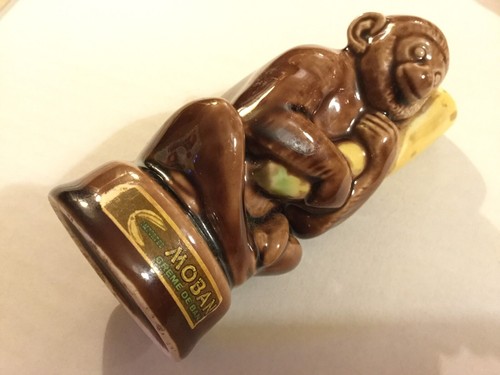 Vintage Empty Mobana Creme De Banana Ceramic Monkey Sculpture Liqueur Decanter - Picture 7 of 8