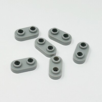 35480 LEGO Parts Plate Modified 1x2 Rounded w/ 2 Open Studs LIGHT BLUISH GRAY (6