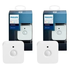 Philips Hue Wireless Battery Powered Smart Motion Sensor, 2-pack