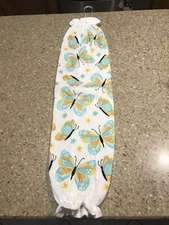 Plastic Bag Holder ( Butterflies) 100% cotton, multi-color