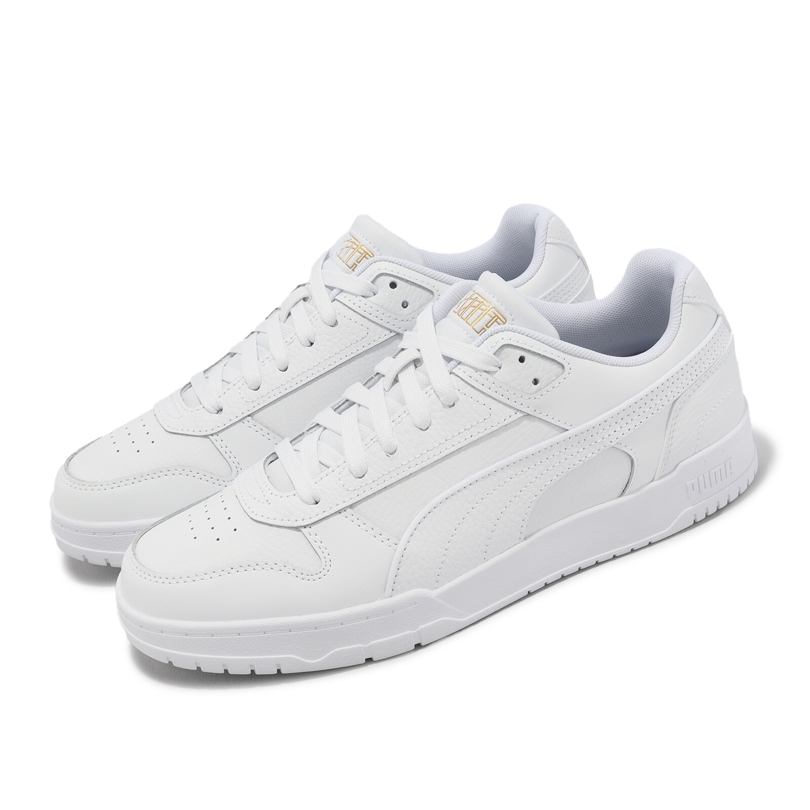 Puma RBD Game Low White Gold Мужская повседневная обувь унисекс для образа жизни, кроссовки 386373-02