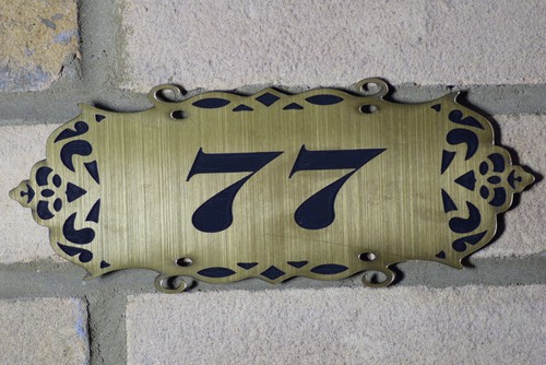 Türnummer Türschild nicht Schiefer graviert personalisiert Türschilder und Zahlen - Bild 9 von 9