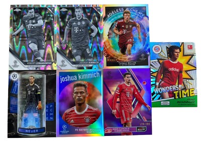 BAYREN MUNCHEN 7 Cards lot Inserts, reflectors, Parallel BECKENBAUER