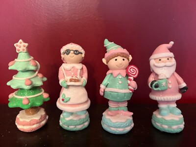 4-Piece Pastel Gingerbread Figures by Valerie Parr Hill QVC# H427151 New in Box