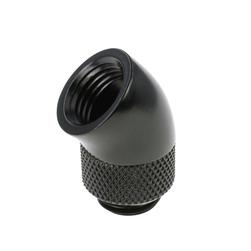 Barrow G1/4 Male Rotary to 45 Degree Female Angle - Black - 第 1/3 張圖片