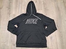 Nike Men's XL Black Hoodie Camouflage Therma-Fit Fleece Pullover Thermal