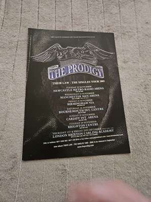 FPOT184 MAGAZINE ADVERT 11X8'' THE PRODIGY - THEIR LAW : THE SINGLES TOUR 2005