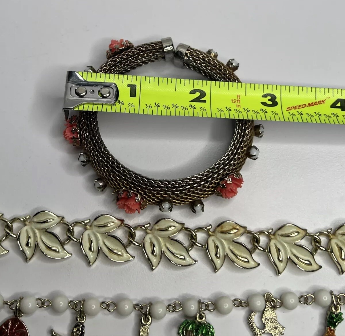 4 Vintage Bracelets Assorted Styles & Designs Bra… - image 5