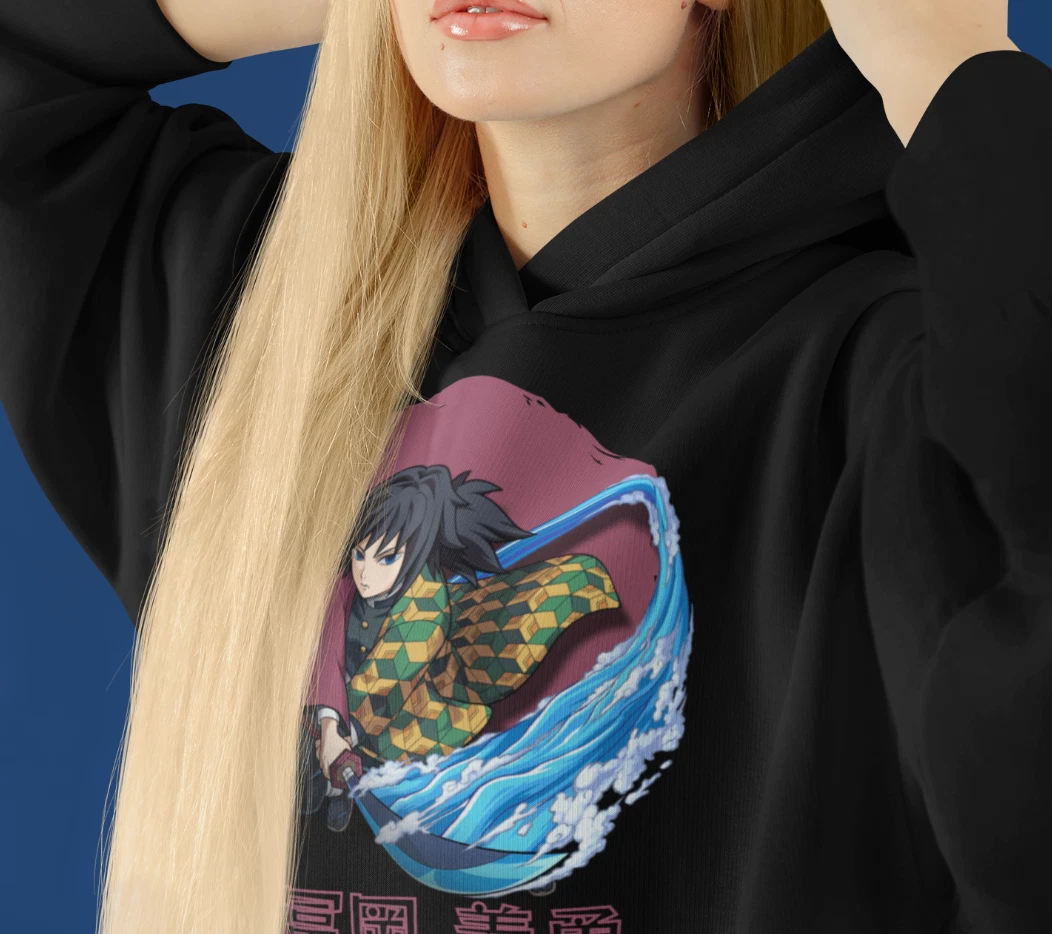 Giyu Tomioka Hoodie, Demon Slayer Hoodie, Kimetsu No Yaiba Hoodie, Water  Pillar | eBay