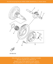 YAMAHA Spring, Compression, 90501-030A0 OEM YZFR125 WR125X WR125R MT125 T135