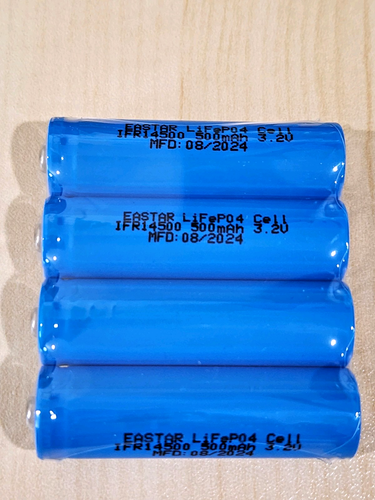 4 X IFR 14500 3 2v 500mAh AA LiFePO4 Rechargeable Solar Lamp Battery 4-x-ifr-14500-3-2v-500mah-aa-lifepo4-rechargeable-solar-lamp-battery